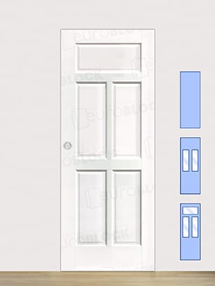Puerta Corredera de Interior de Madera Retiro Lacada en Blanco