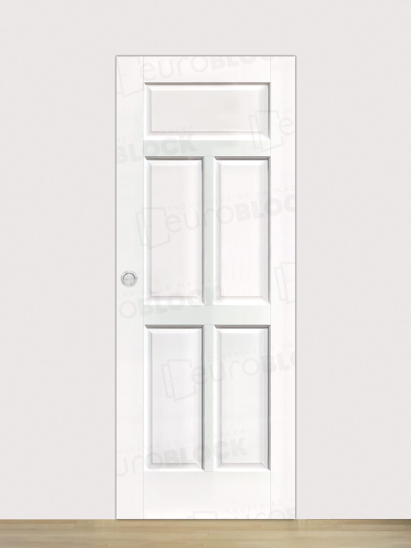 Puerta Corredera de Interior de Madera Retiro Lacada en Blanco