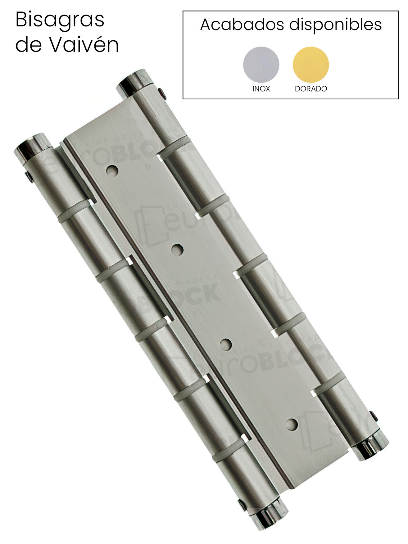 Puerta de Vaivén en Block de Interior Lacada Blanca PL1
