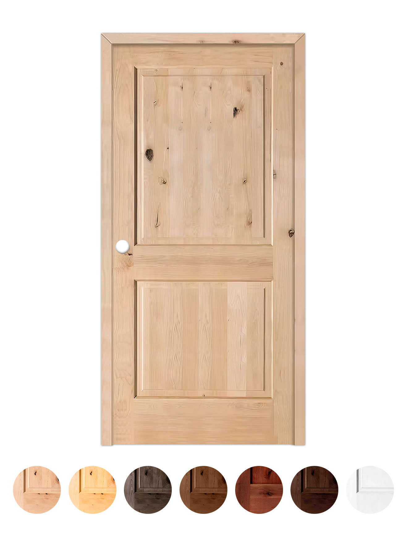 Puerta de Exterior de Madera Maciza Serie 1100