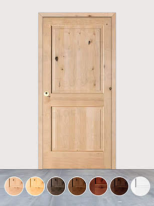 Puerta de Exterior de Madera Maciza Serie 1100