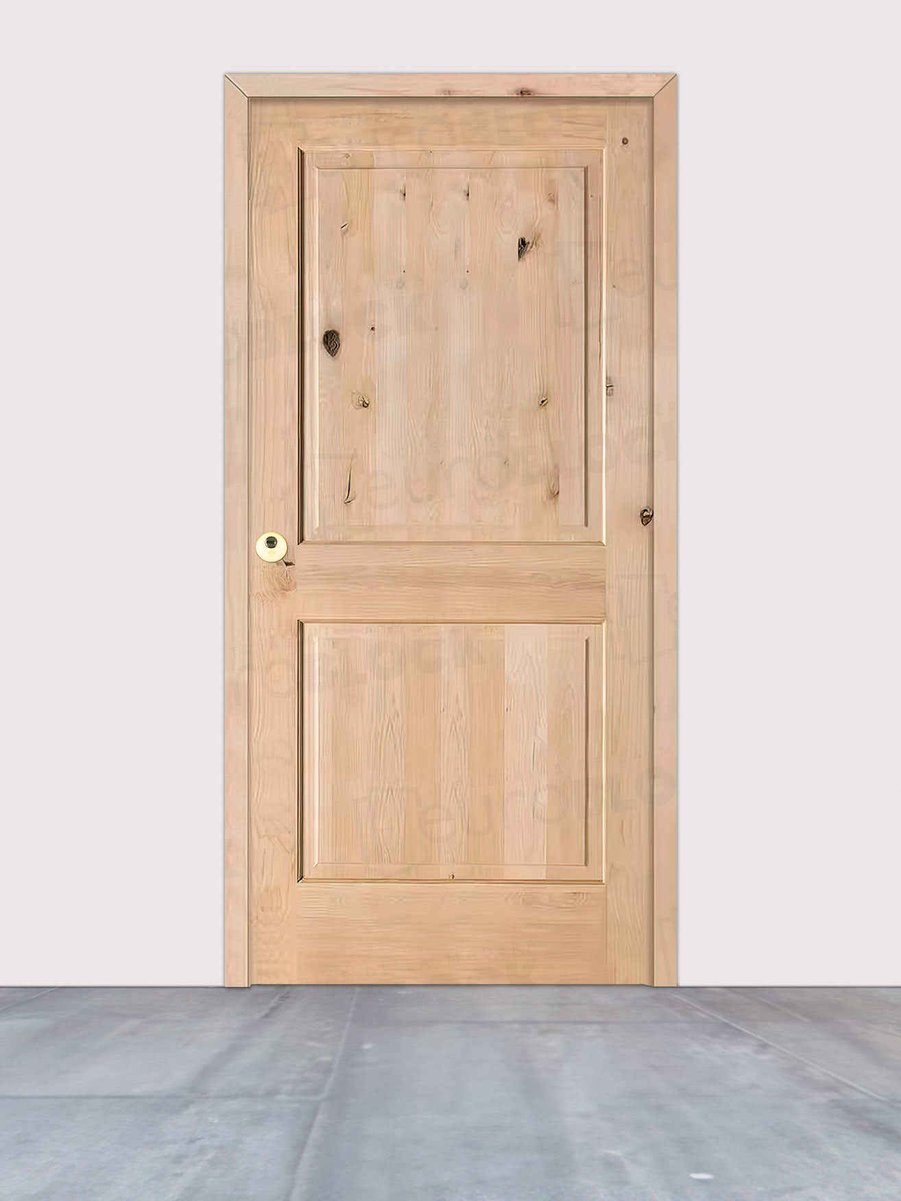 Puerta de Exterior de Madera Maciza Serie 1100