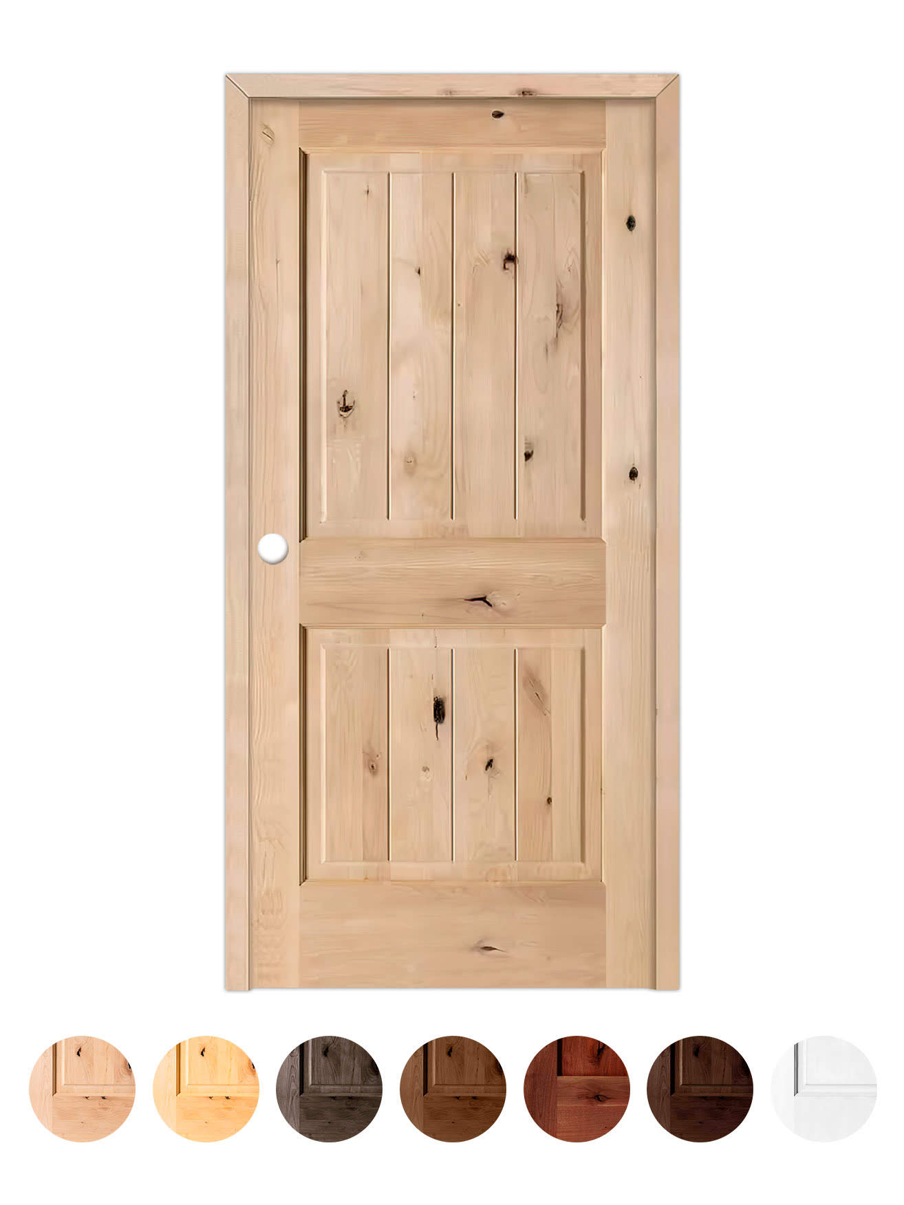 Puerta de Exterior de Madera Maciza Serie 2100