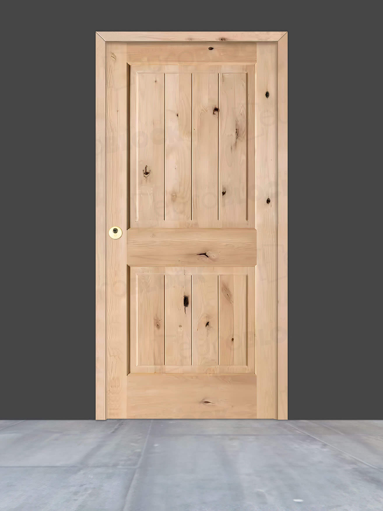 Puerta de Exterior de Madera Maciza Serie 2100