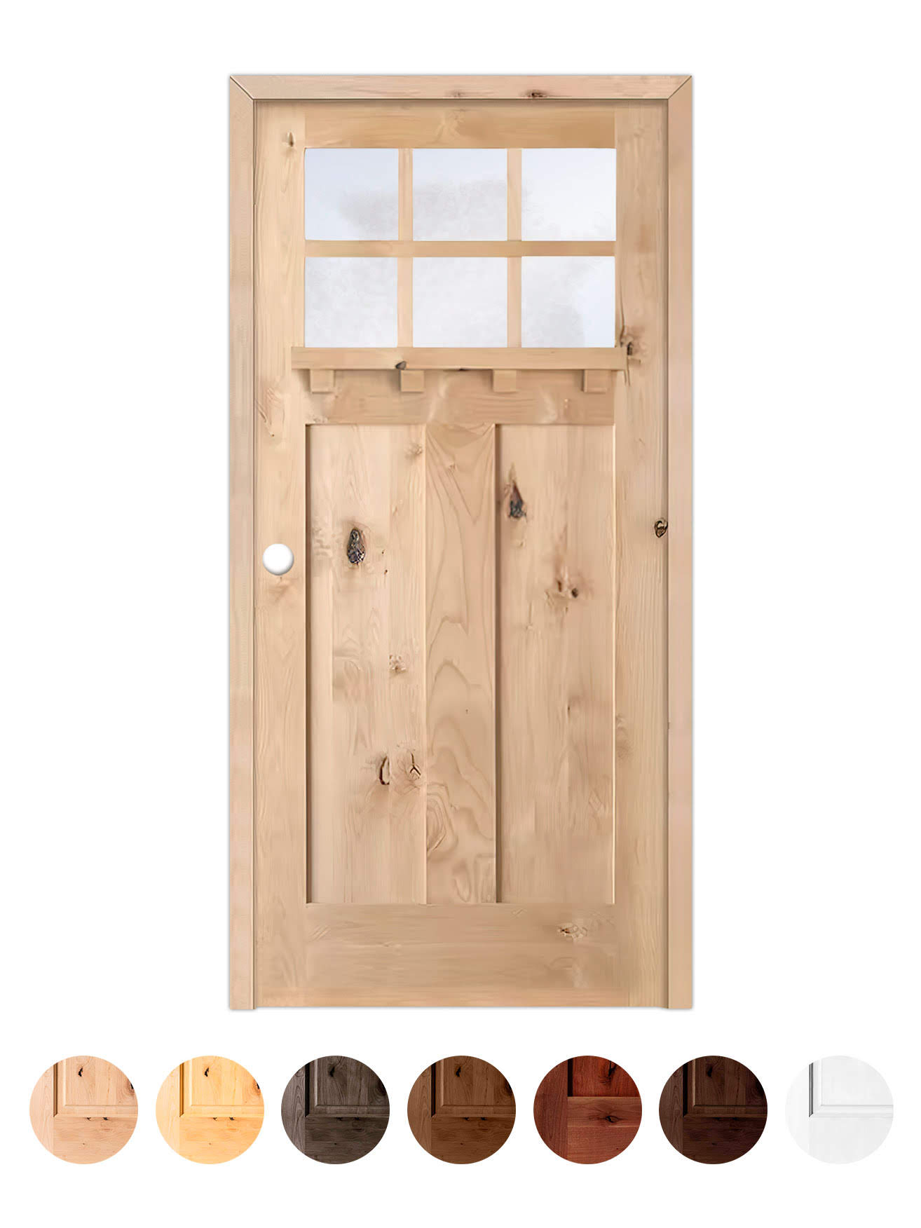 Puerta de Exterior de Madera Maciza Serie 4100-T-V6