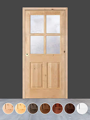 Puerta de Exterior de Madera Maciza Serie 5100