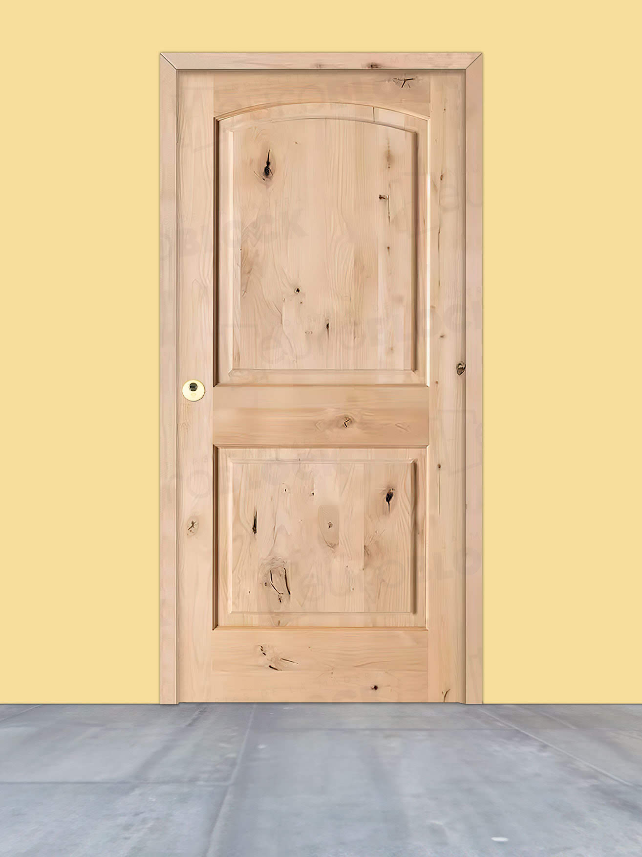 Puerta de Exterior de Madera Maciza Serie 6100