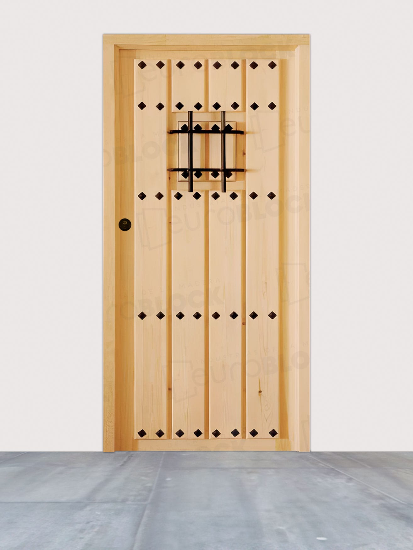 Puerta de Exterior y Calle de Madera Maciza PC-04