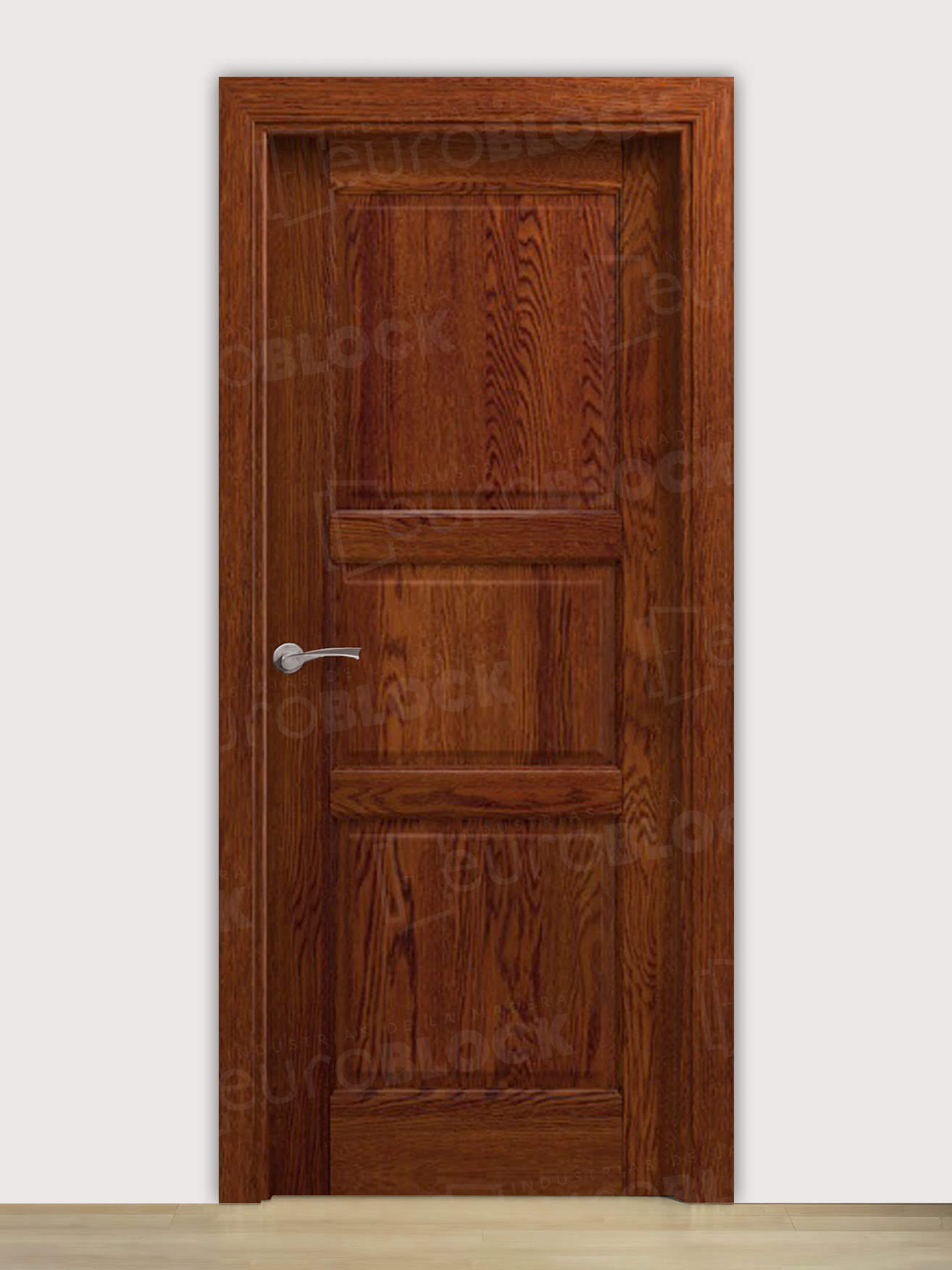 Puerta Block Rústica de Madera Lignum