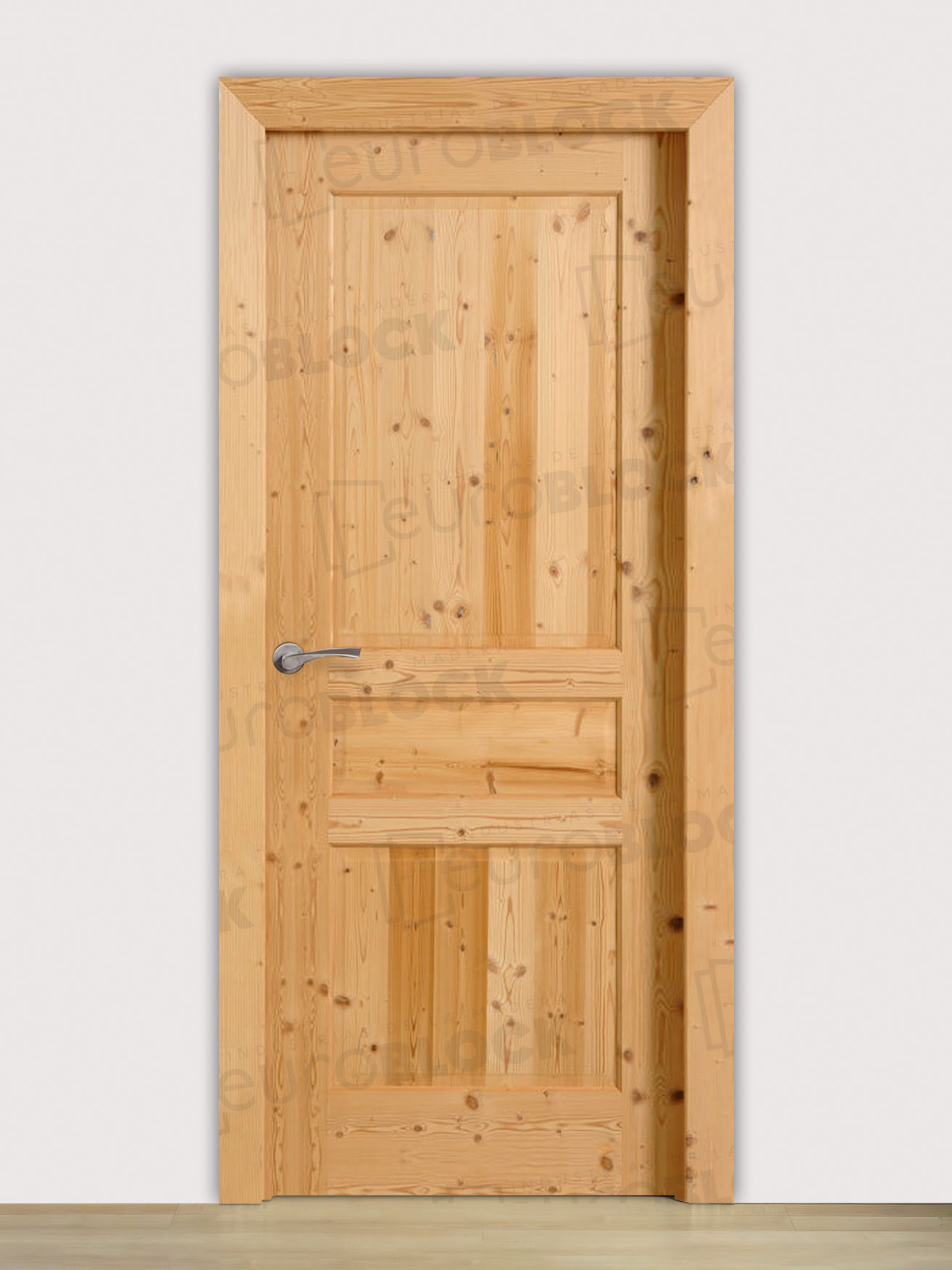 Puerta Block Rústica de Madera PM-3002