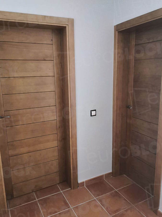 Puerta Block Rústica de Madera PM-5020 Roble