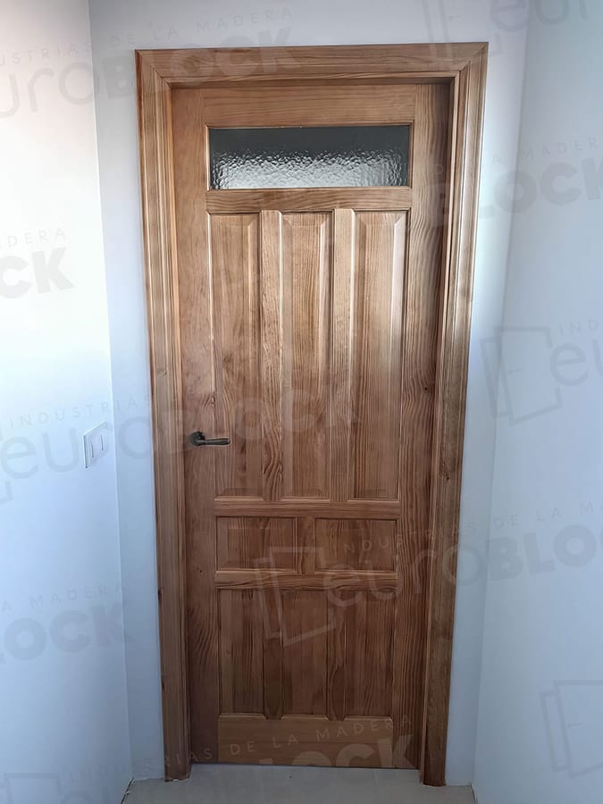 Puerta Block Rústica de Madera PM-8900