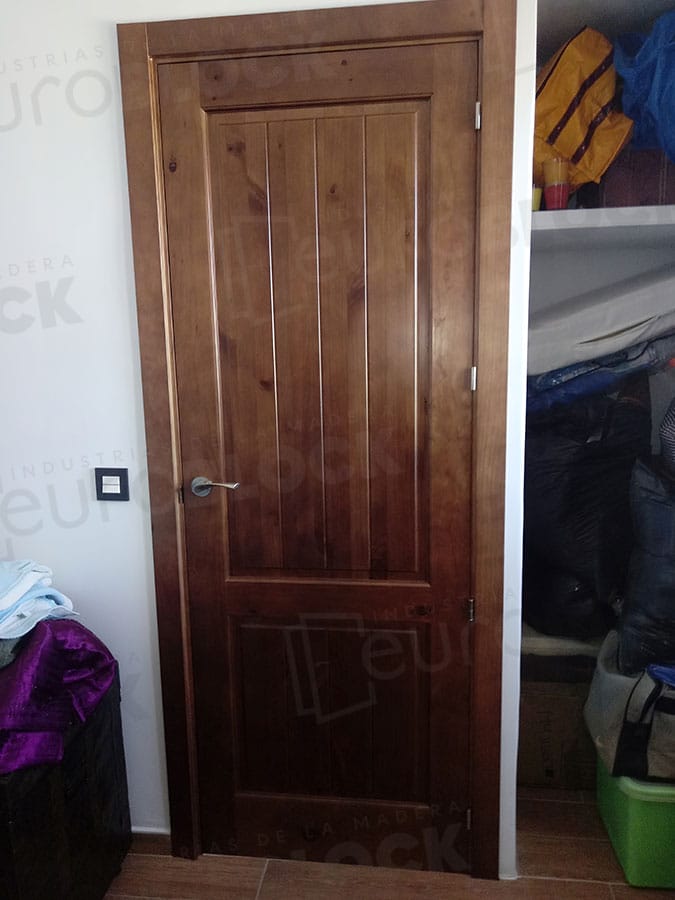 Puerta Block Rústica de Madera Heraldo