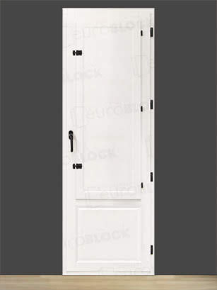 Balconera Europea Otras Medidas de Madera Maciza de Iroko Huelva V1 Lacada (Cristal Transparente Incluido)