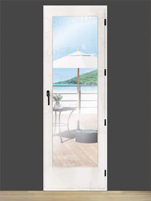 Balconera Europea Otras Medidas de Madera Maciza de Pino V1 Lacada (Cristal Transparente Incluido)