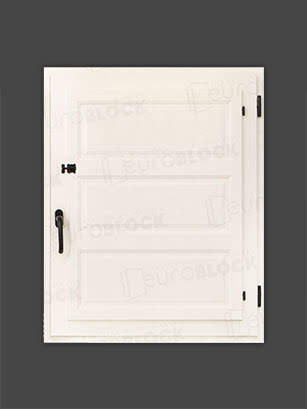 Ventana Europea de Madera Maciza de Iroko Huesca V1 3C Lacada (Cristal Transparente Incluido)
