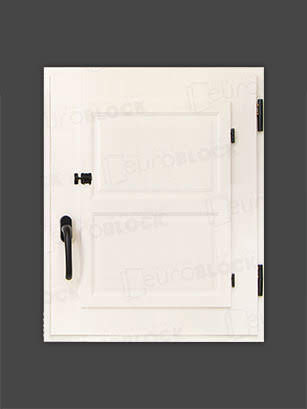 Ventana Europea de Madera Maciza de Iroko Huesca V1 2C Lacada (Cristal Transparente Incluido)