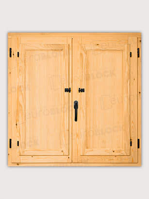 Ventana Europea de Madera Maciza de Pino Huelva V2 Barniz (Cristal Transparente Incluido)